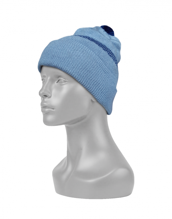 Acrylic Kids  designer cap sky blue